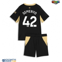 Otroški Nogometni dresi Manchester City Antoine Semenyo #42 Gostujoči 2026-27 Kratek Rokav (+ Kratke hlače)